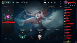 Conta de lol platina 1 - League of Legends