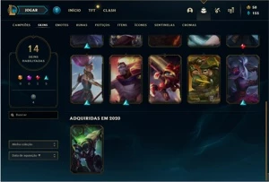 Conta de lol platina 1 - League of Legends