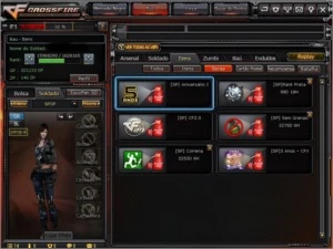 CONTA CROSSFIRE 3 ESTRELAS,6 VIPS,BONECOS DE ZP,ARMAS DE GP