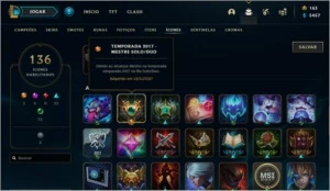 CONTA UNRANKED COM 120 SKINS E 133 CAMPEÕES - League of Legends LOL