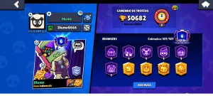 Conta com itens exclusivos com 500 gemas - Brawl Stars