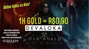 1K DE GOLD NEW WORLD SERVIDOR DEVALOKA.