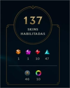 CONTA LOL, 137 SKINS, 560R$ GASTOS, NÍVEL 273. - League of Legends