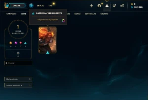 Conta Mestre com 23 Champs e 1 Skin + 14 Fragmentos de skins - League of Legends LOL