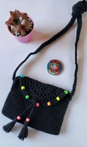 Bolsa Hippie em Crochê - Artesanato e Personalizados