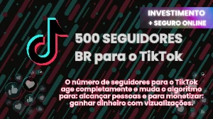 [TIKTOK] 500 Seguidores Brasil - 30 dias Reposicao - Social Media