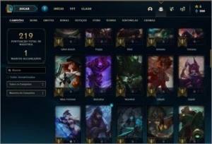 Conta prata 4 com 70 champs e 45 skins  (MAIN TOP / JG), - League of Legends LOL