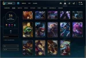 Conta unranked com Rammus rei e Kayle juiza - League of Legends LOL