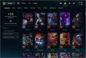 Conta unranked com Rammus rei e Kayle juiza - League of Legends LOL