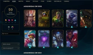 Conta league of legends lvl 101 LOL