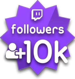 10000 seguidores Twitch - Redes Sociais