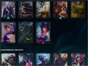 Conta  lol  gold 1 Quase todos os champs varias skins - League of Legends