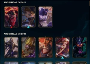 Conta  lol  gold 1 Quase todos os champs varias skins - League of Legends