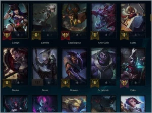 Conta  lol  gold 1 Quase todos os champs varias skins - League of Legends