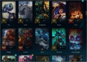Conta  lol  gold 1 Quase todos os champs varias skins - League of Legends
