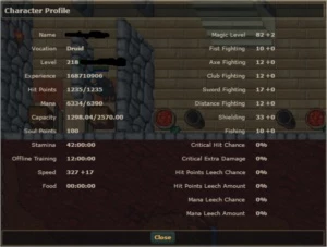 VENDO CHAR DE TIBIA - LV 218 ED - OPEN PVP
