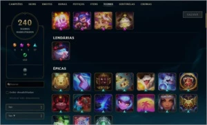Conta gold 4 com todos campeões level 250 - League of Legends LOL