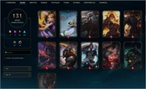 Conta gold 4 com todos campeões level 250 - League of Legends LOL