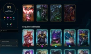 Conta Mestre Full Champs e + - League of Legends LOL
