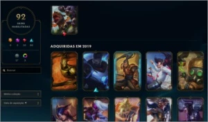 Conta Mestre Full Champs e + - League of Legends LOL