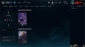 conta smurf platina 2 - League of Legends LOL