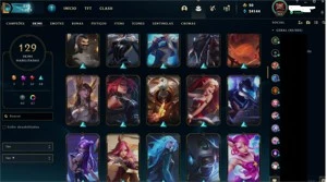 conta LoL league of legends  LVL 466 +129 SKINS