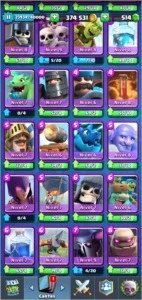conta clash royale nil 11, com todas as cartas, barato
