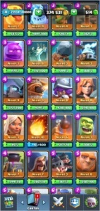 conta clash royale nil 11, com todas as cartas, barato