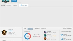Conta gold 4 com 58% de winrate - League of Legends LOL