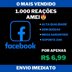 1.000 Reações AMEI na Publicação do Facebook - Redes Sociais