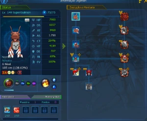 Conta Mid-Game 1 Rank U La-Omega - Digimon Masters Online DMO