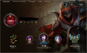 Conta de lol platina v - 13 skins - 60 campeoes - League of Legends
