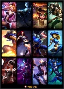 Conta de lol platina v - 13 skins - 60 campeoes - League of Legends