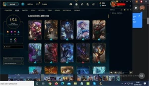 CONTA Mestre 160 skins, antiga s4 - League of Legends LOL