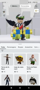 Conta Roblox robux gasto