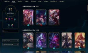 G3 solo e flex 100+ champions 76 skins - League of Legends LOL