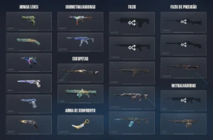 Conta de Valorant com kaarambit e varias skins