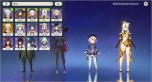 Conta genshin Qiqi+Mona+Razor Ar30 - Genshin Impact