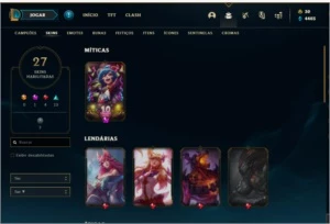 Conta LOL platina - League of Legends