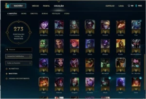 Conta Boa, lvl 86,  61 campeões prata 1 - League of Legends LOL