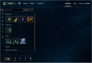 Conta com borda de ouro. - League of Legends LOL