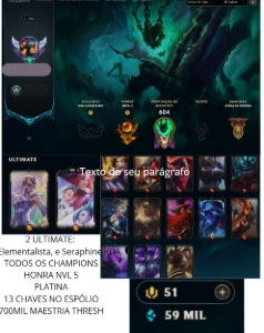 Conta League of Legends LOL