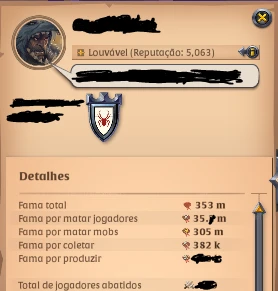 Conta Na 350M Fama 35 Pvp Coleta T8 Main Axe - Albion Online