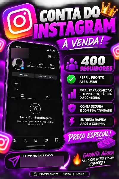 conta de instagram 500 seguidores - Redes Sociais