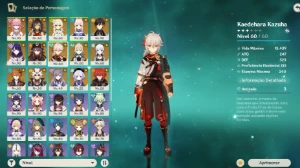 AR 57 19 personagens 5* + arma BIS + Pity alto - Genshin Impact