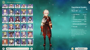 AR 57 19 personagens 5* + arma BIS + Pity alto - Genshin Impact
