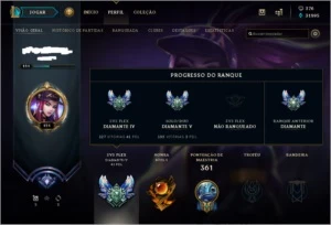CONTA DIAMANTE 4 - League of Legends LOL
