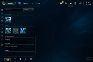 Vendo conta de lol gold 1 com 211 skins - League of Legends