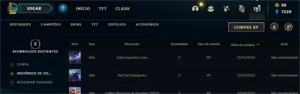 Vendo conta de lol gold 1 com 211 skins - League of Legends
