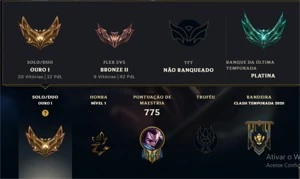 Vendo conta de lol gold 1 com 211 skins - League of Legends